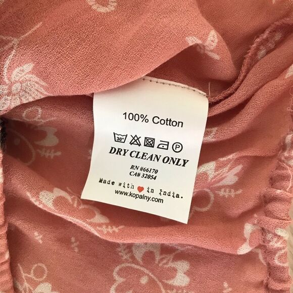 KOPAL Off The Shoulder Crop Top Cotton Short Sleeve Anthro Blue Pink Small‎ New - Picture 8 of 11